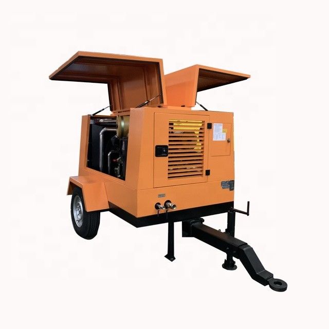 Compresor de aire portátil con motor diésel de 55 kW Motor de 8 bar Presión de trabajo para perforación