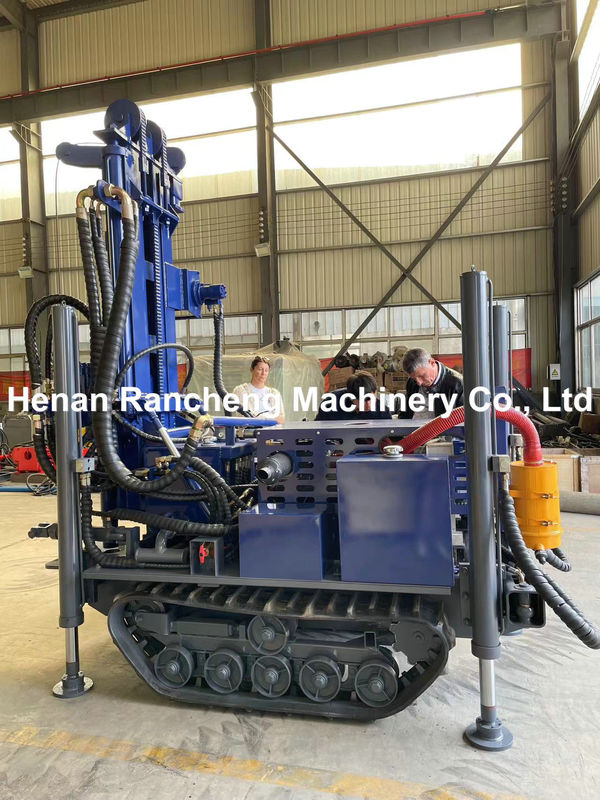 Poderosa plataforma de perforación de pozos de agua Mini Crawler de 180 m con motor YuChai de 77,3 kW para perforación de pozos