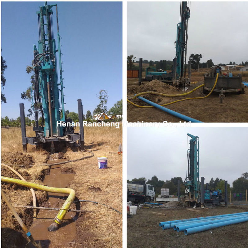 Máquina de perforación de pozos de 280 m con compresor de aire