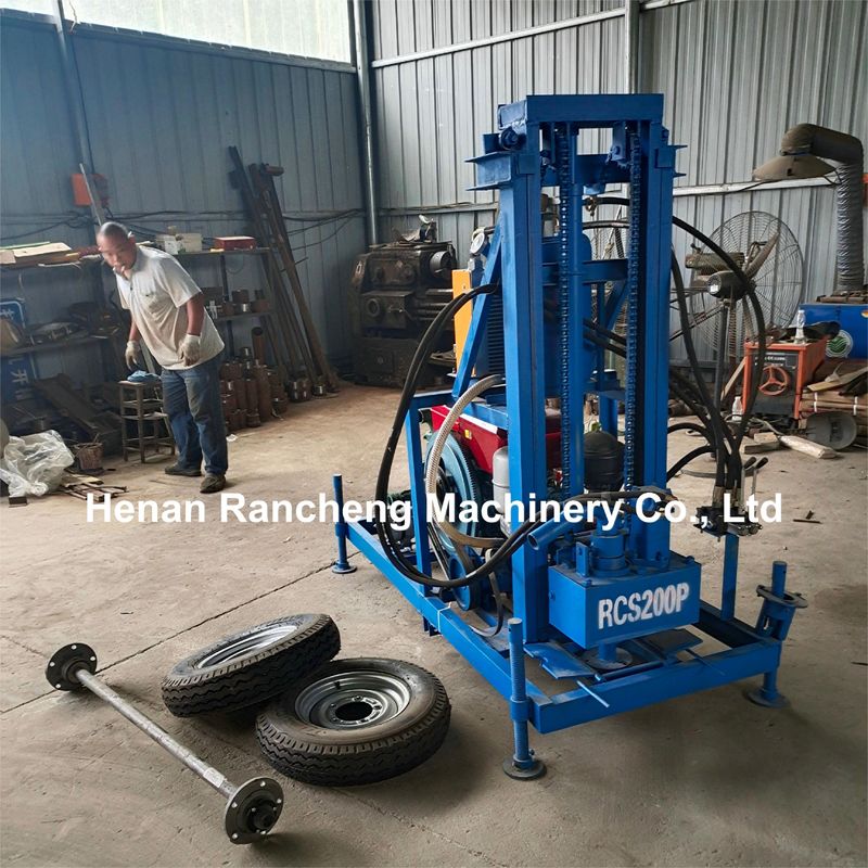 Sistema de operación hidráulico Máquina de perforación de agua 150 m de profundidad Para riego agrícola Perforación de pozos