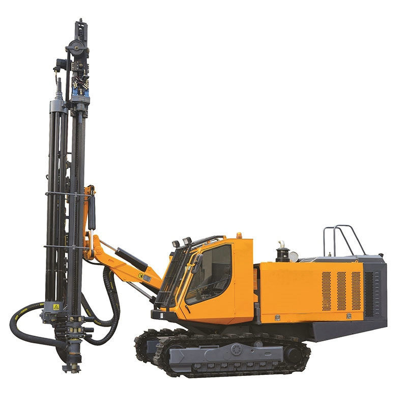 Máquina de perforación tipo rastreador de roca DTH 32m Profundidad de perforación 242KW Motor Cummins