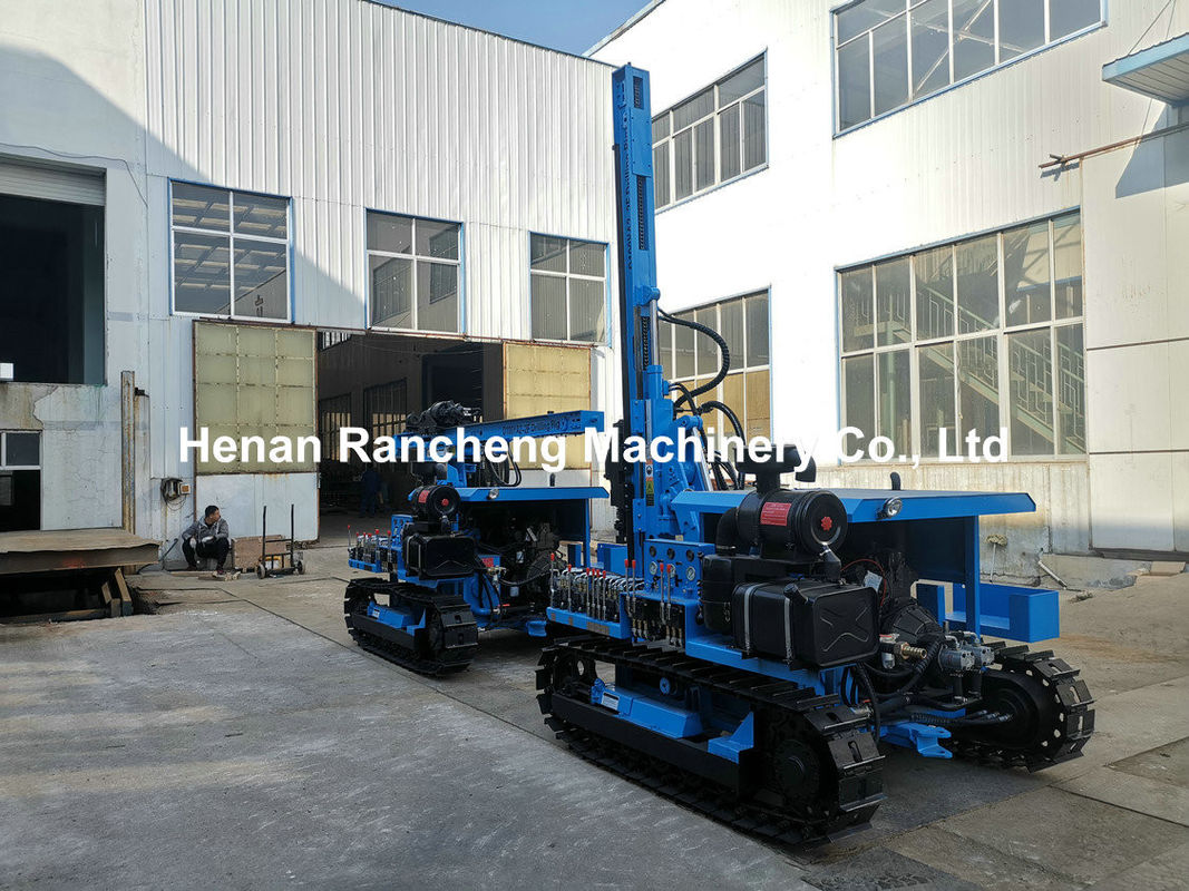 90 mm - 140 mm Dia DTH Equipo de perforación de 45kw Motor diesel hacia abajo el agujero de perforación