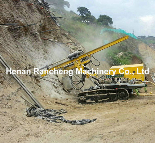 60m Tipo de pequeño rastreador DTH Roteador de explosión montado en el agujero de perforación Minería portátil Máquina de dirección de agujero de perforación neumática