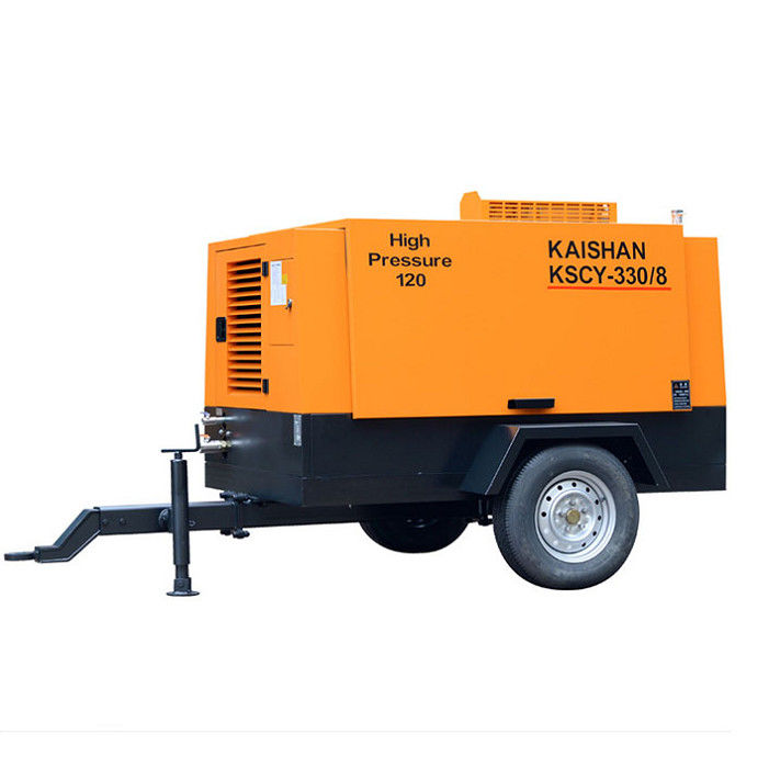 9. 2m3 / min Capacidad compressor de aire de perforación Yuchai 88KW 8bar presión de trabajo