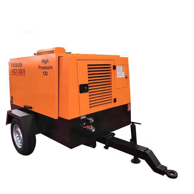 9. 2m3 / min Capacidad compressor de aire de perforación Yuchai 88KW 8bar presión de trabajo