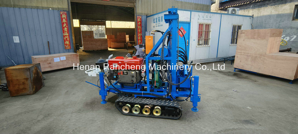 Fácil de operar RCS200C Excavadora de caucho Rig de perforación portátil con 150m de profundidad 450mm de diámetro