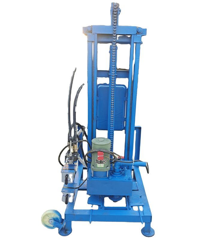 Máquina de perforación de pozos de agua portátil de 150 m de profundidad 11KW Motor eléctrico de tres fases