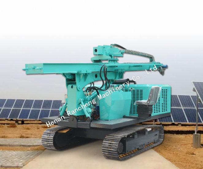 Trabajo de tierra fotovoltaico Rastreador hidráulico conductor de pila solar RC240Y Máquina de pila solar hidráulica