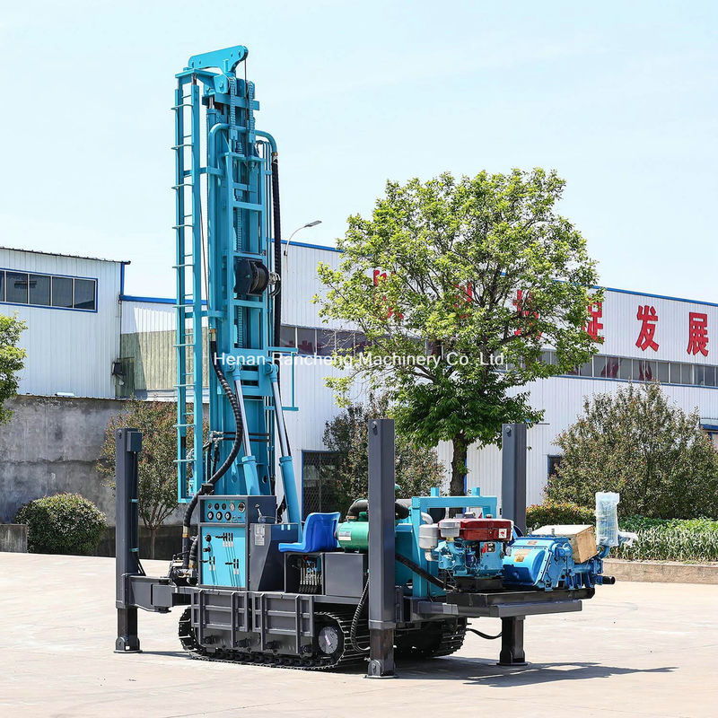 Eficiencia y confiabilidad Profundidad 350m Máquina de perforación de pozos de agua montada en un rastreador con motor Yuchai de 91 kW