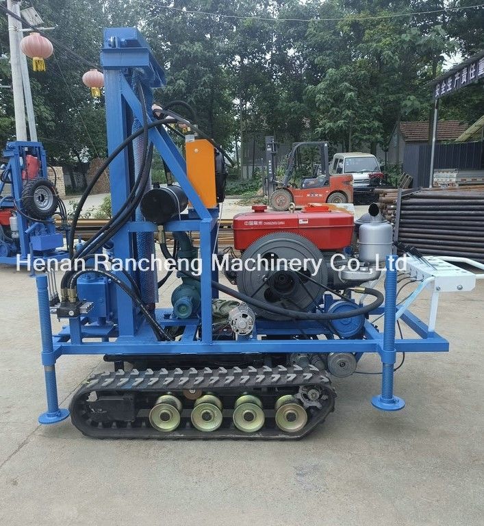 Máquina de perforación de pozos de agua portátil de 160 m de alto rendimiento y ligero con motor de 35 CV
