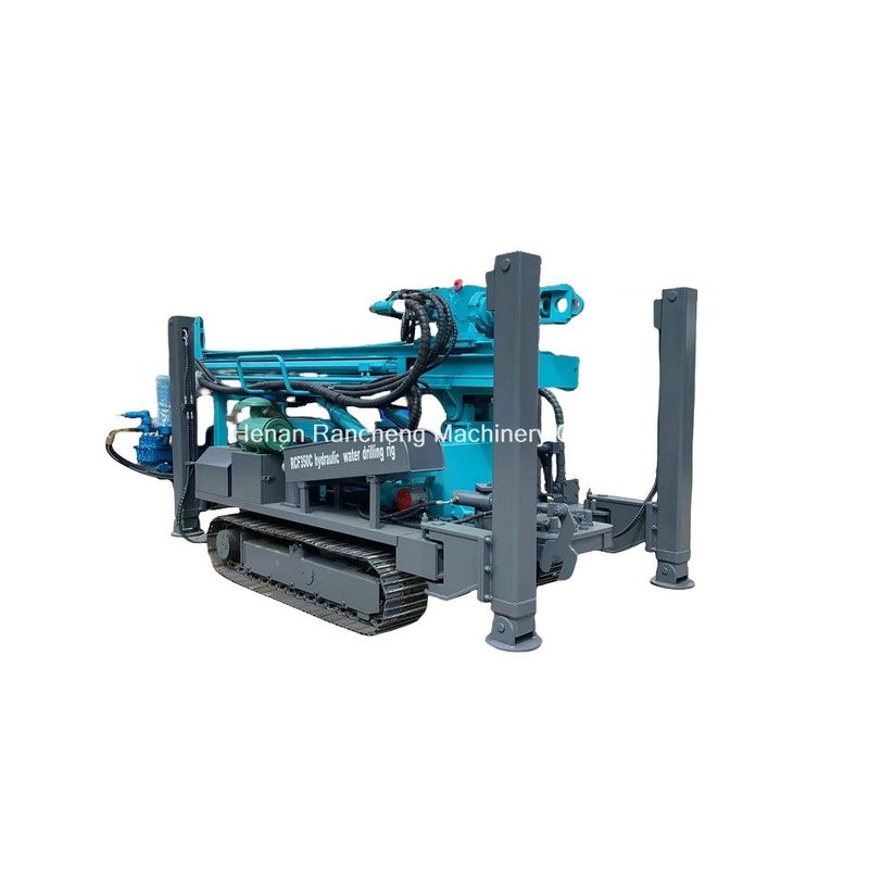 Eficiencia y confiabilidad Profundidad 350m Máquina de perforación de pozos de agua montada en un rastreador con motor Yuchai de 91 kW