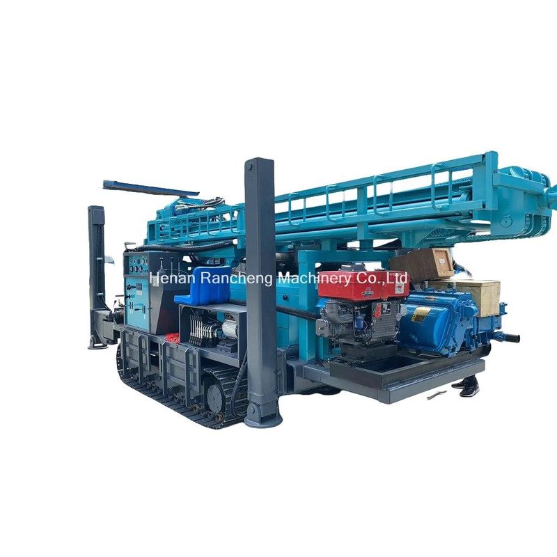 Máquina de perforación de pozos de agua de alto rendimiento montada en un rastreador 350m Profundidad 91KW Motor Yuchai En venta