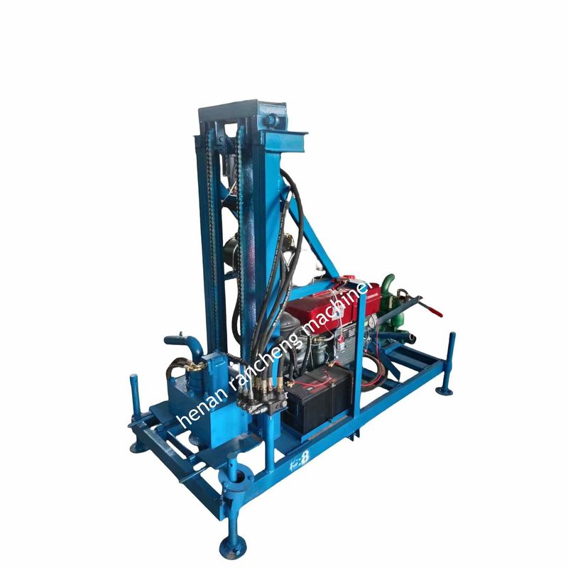 Rig de perforación de pozos de agua portátil de alto rendimiento 150 m de profundidad y 450 mm de diámetro del pozo