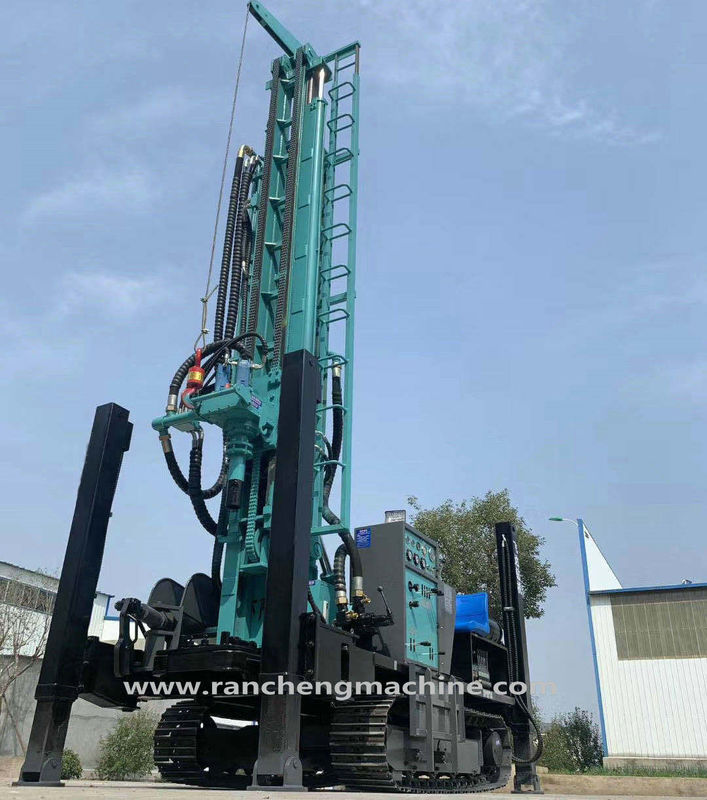 Máquina de perforación de roca de profundidad de 280 m Aire DTH Agua Pozo perforado