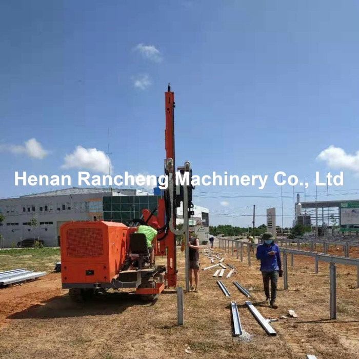 Citación de la plataforma de perforación hidráulica RC260Y Modelo de perforación rotativa y cabeza de ramming para tubo de ramming de 6 m