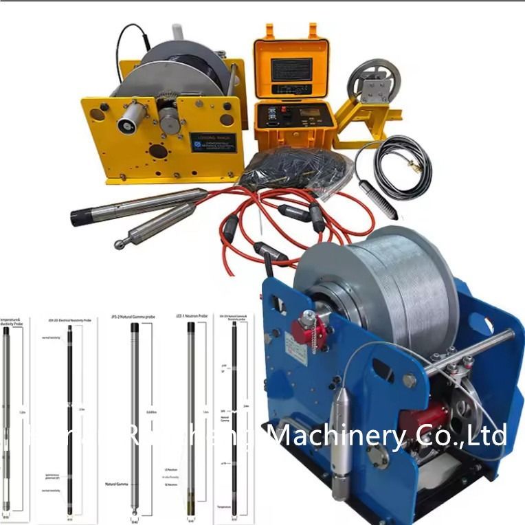 Equipo de registro de agujeros de 300 metros RCQ-2D con sonda gamma de densidad de pared lateral JMZD-2D