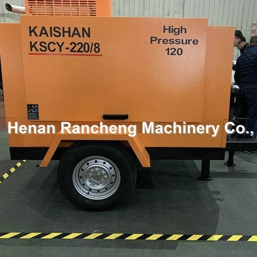 KSCY220/8 Compresor de aire 75HP motor diésel Compresores de aire portátiles de tornillo