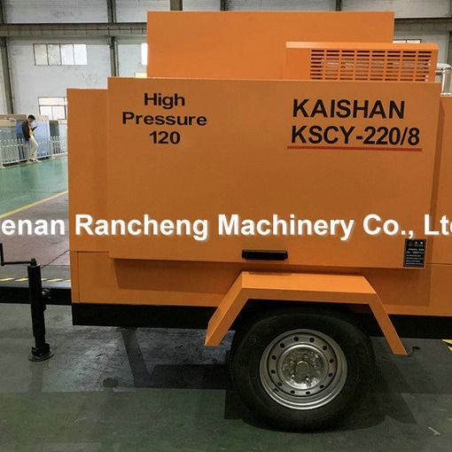 KSCY220/8 Compresor de aire 75HP motor diésel Compresores de aire portátiles de tornillo