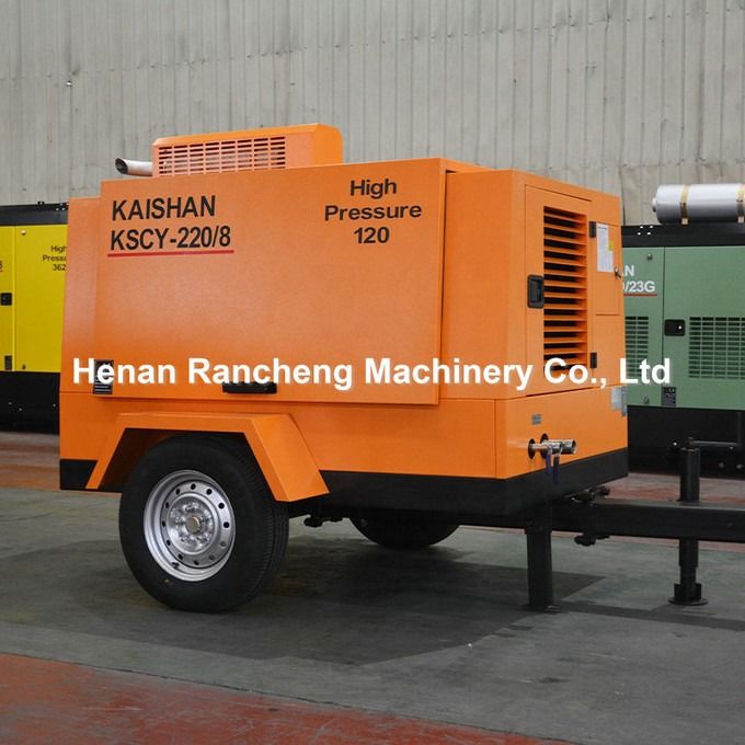 KSCY220/8 Compresor de aire 75HP motor diésel Compresores de aire portátiles de tornillo