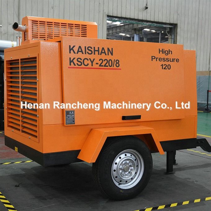 KSCY220/8 Compresor de aire 75HP motor diésel Compresores de aire portátiles de tornillo