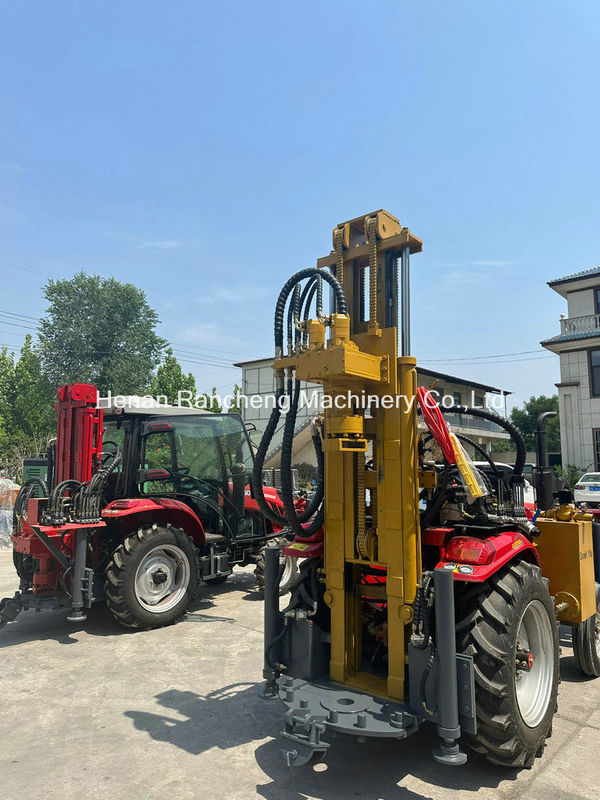 Excavadora de roca de pozo de agua con equipo de perforación hidráulica montada en tractor portátil