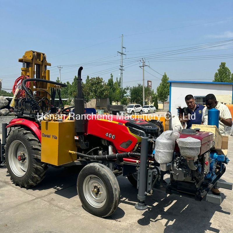 Máquina de perforación montada en tractor capaz de perforar 200 metros de profundidad
