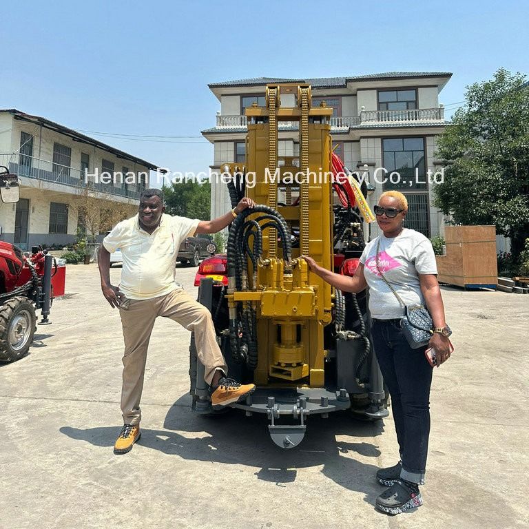 Máquina de perforación montada en tractor capaz de perforar 200 metros de profundidad