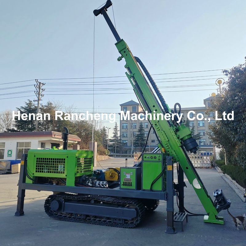 Profundidad máxima de perforación 1200m Rig de perforación de núcleo hidráulico completo con motor diesel de 92KW