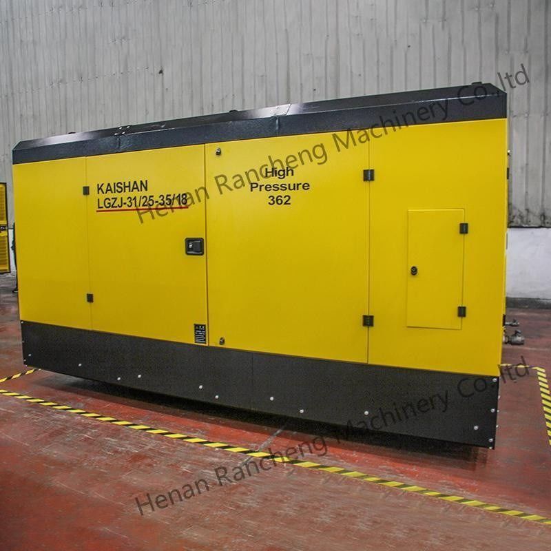 Compresor de aire de tornillo diesel de 25 bar 1107 cfm para pozo de agua con 400 hp Yuchai