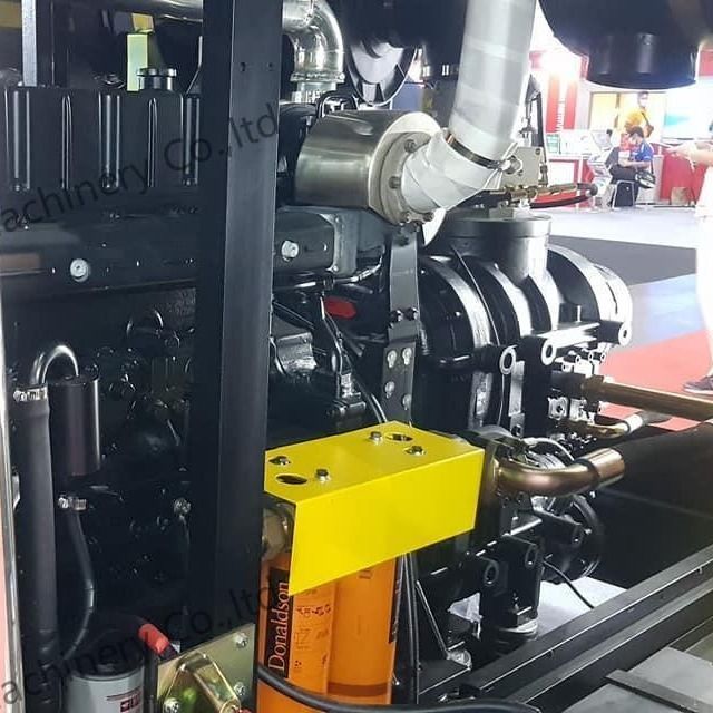 Compresor de aire de tornillo diesel de 25 bar 1107 cfm para pozo de agua con 400 hp Yuchai