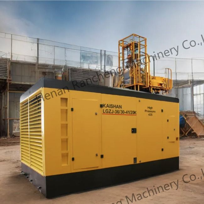 Compresor de aire de tornillo móvil de 30 bar con motor Cu-mmins de 550 CV para pozo profundo