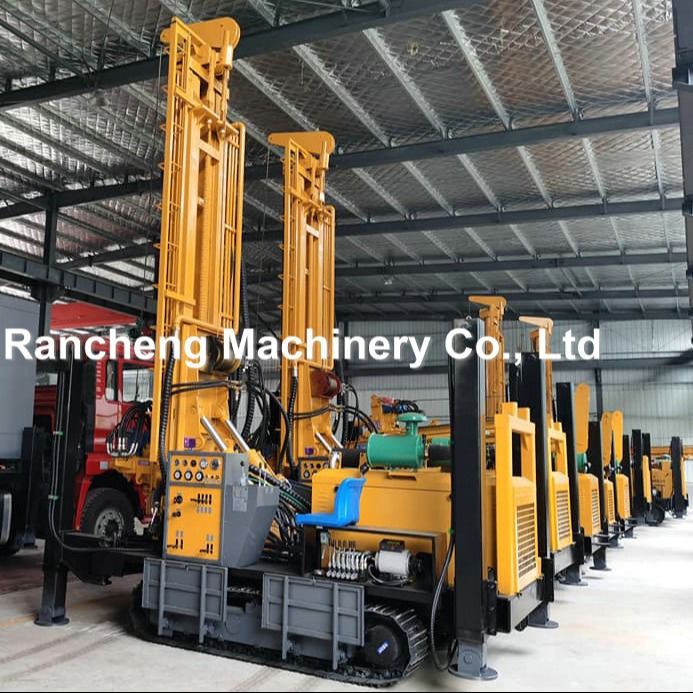 RCF800C Rig de perforación multifuncional de 800 metros de profundidad Rig de perforación hidráulica con motor Cummins de 154KW