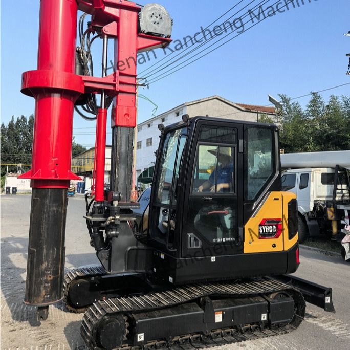 RCQ-10C Mini Rig de empilado rotativo hidráulico Kubota Motor diesel Sany Chasis de excavadora
