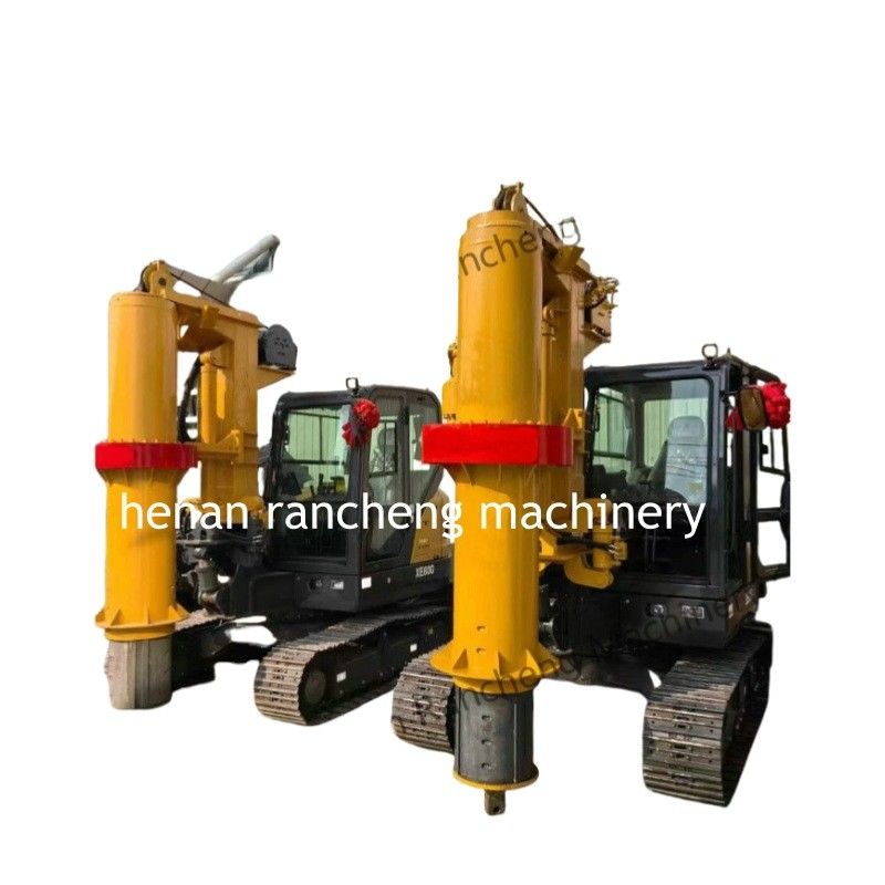 RCQ-10C Mini Rig de empilado rotativo hidráulico Kubota Motor diesel Sany Chasis de excavadora
