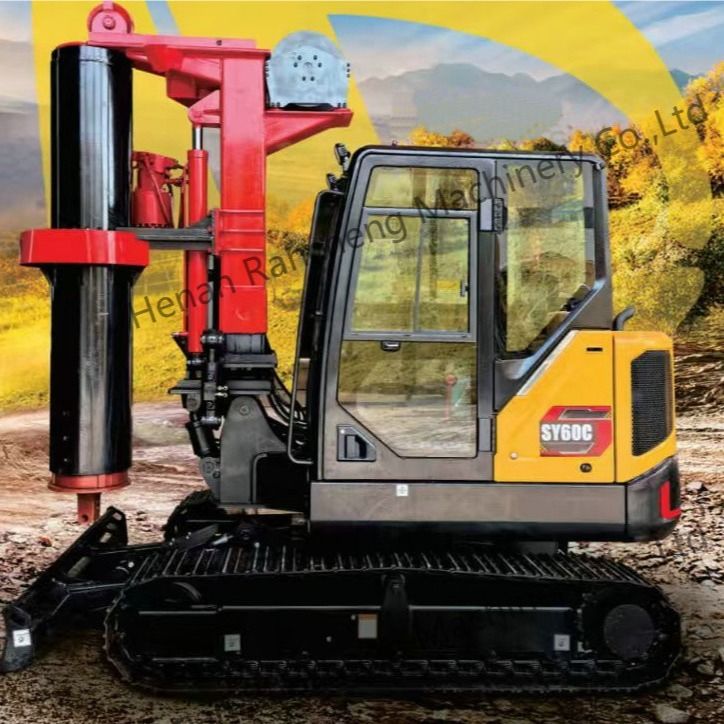 Equipo de perforación rotativo compacto de 1 m de diámetro a 10 metros de profundidad
