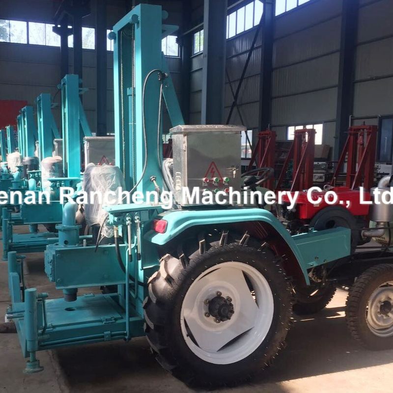 150m DTH Máquina de perforación de pozos hidráulicos de agua Tractor neumático portátil