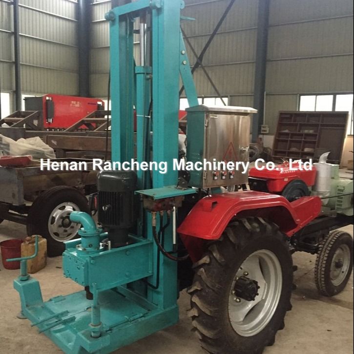 150m DTH Máquina de perforación de pozos hidráulicos de agua Tractor neumático portátil