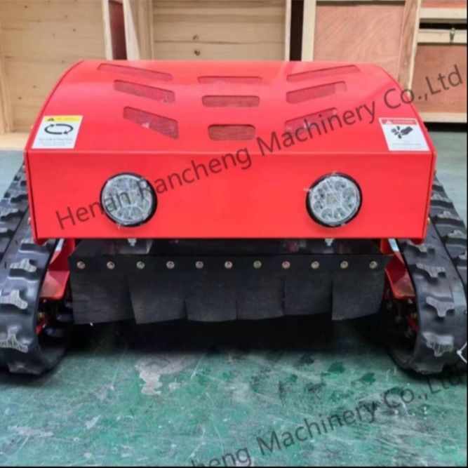 Cortador de césped híbrido de cuatro ruedas de control remoto de tipo rastreador 20 mm-180 mm Alturas de corte