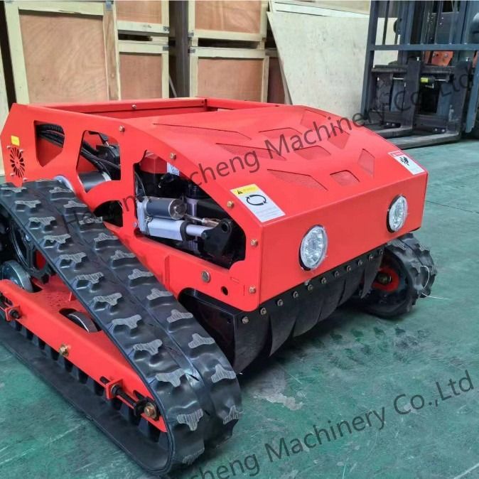 Cortador de césped híbrido de cuatro ruedas de control remoto de tipo rastreador 20 mm-180 mm Alturas de corte