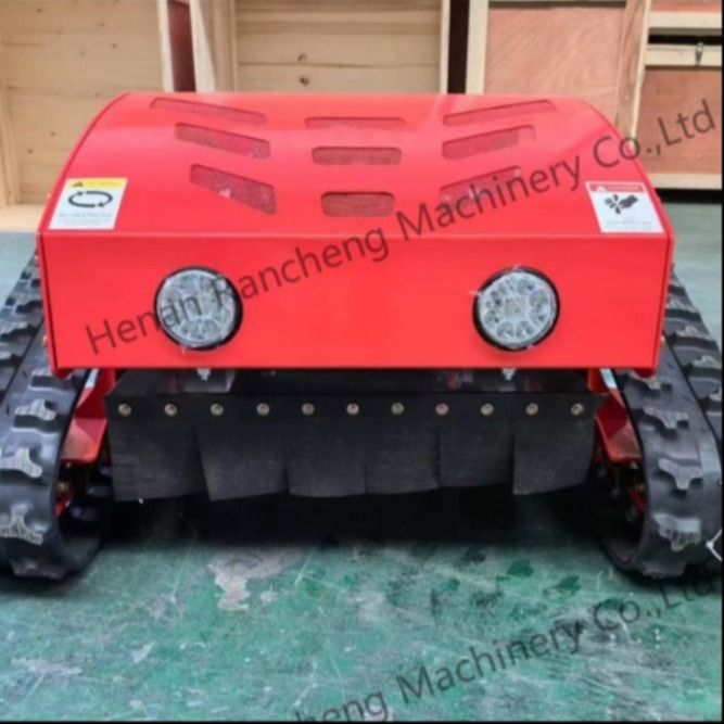Cortador de césped híbrido de cuatro ruedas de control remoto de tipo rastreador 20 mm-180 mm Alturas de corte