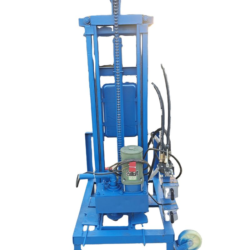 Rig eléctrico portátil de perforación de pozos de agua de 100 m de profundidad con motor de 22 CV 40 kg de carga máxima