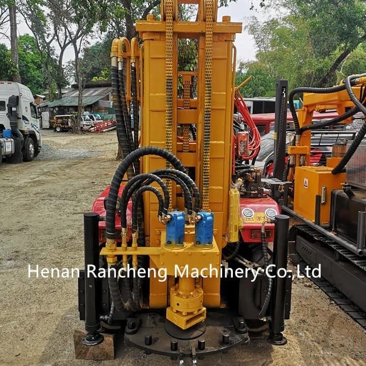 Máquina de perforación para pozos de agua de 200 m de profundidad con motor diesel de tractor