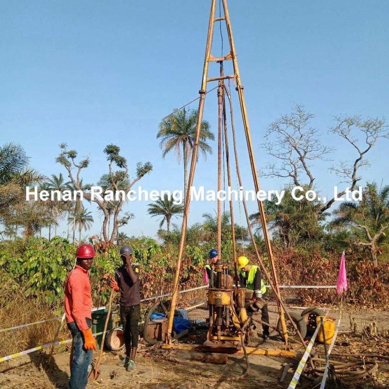 200 m de profundidad Máquina hidráulica de perforación de agujeros pequeños Mutil Funcional Ángulo de perforación de 90°75°