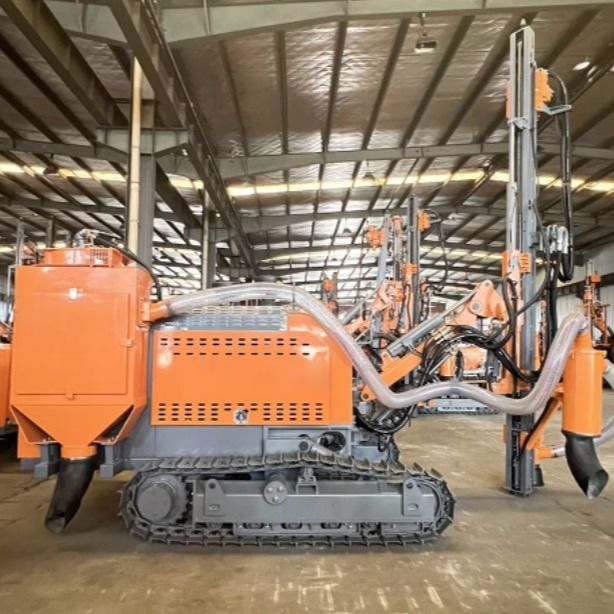 Tipo integrado Equipo de perforación DTH portátil Minería Roca dura Explosión Agujero Equipo de perforación DTH hidráulico