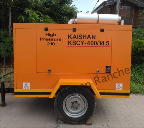 KSCY-400/14.5K Compresor de aire de tornillo portátil con motor Cummins
