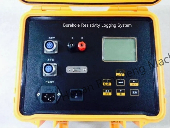 300m Equipo geofísico Agujero de pozo de agua Herramienta de registro de registro Sistema de registro de medición de resistencia aparente