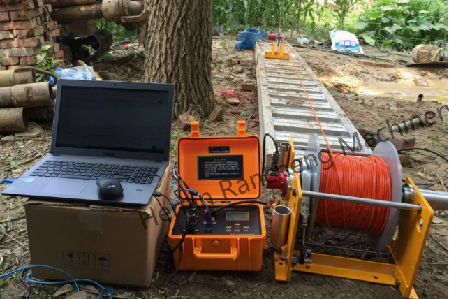 300m Equipo geofísico Agujero de pozo de agua Herramienta de registro de registro Sistema de registro de medición de resistencia aparente
