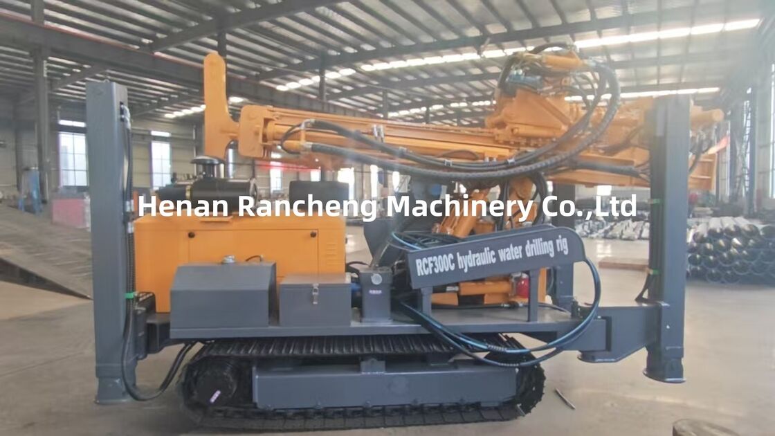 Profundidad del pozo de agua de 300 m Tipo de máquina de perforación de tipo de rastreador Máquina de perforación de 85 kW Motor Yuchai