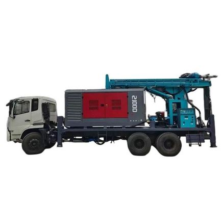300 metros de profundidad Camión montado en la plataforma de perforación de pozos de agua 80km/h 266HP Motor de vehículo de carga
