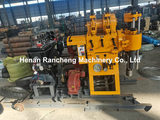 130m / 200m Profundidad Rig de perforación hidráulica de agujeros pequeños con motor diesel de 22 HP
